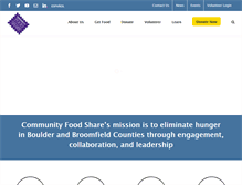 Tablet Screenshot of communityfoodshare.org